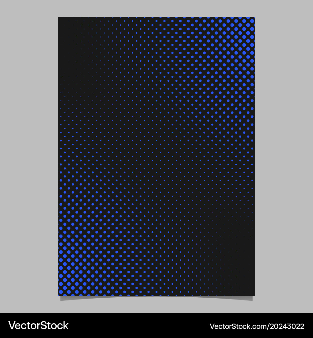 Abstract halftone dot pattern brochure background vector image