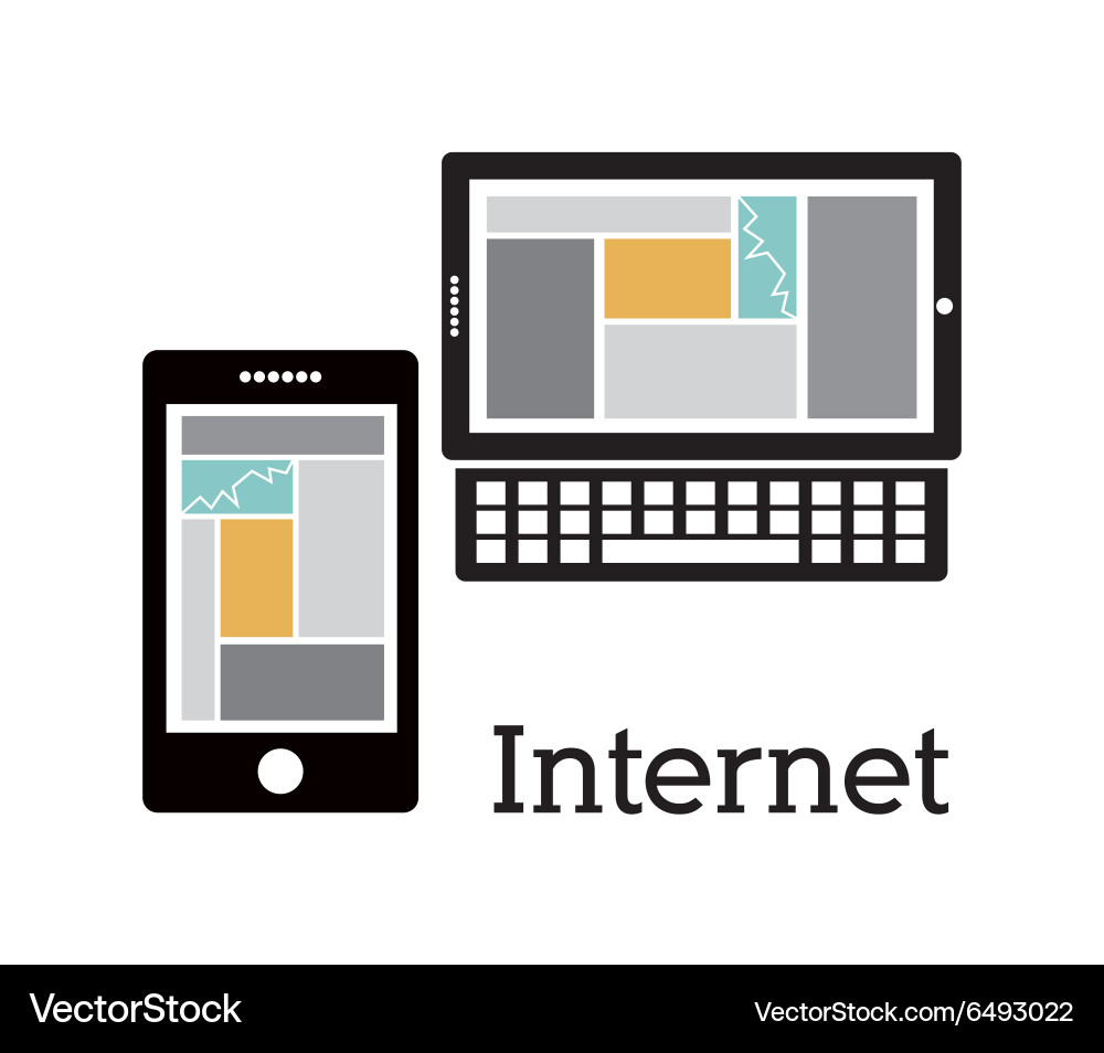 Computer technology design Vector Image