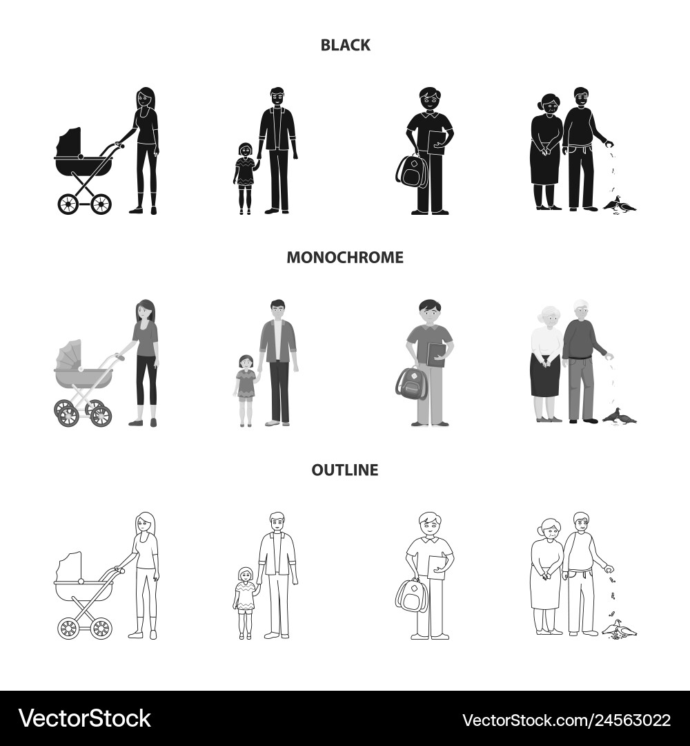 Isolated object of character and avatar logo Isolated object of character and avatar logo vector image
