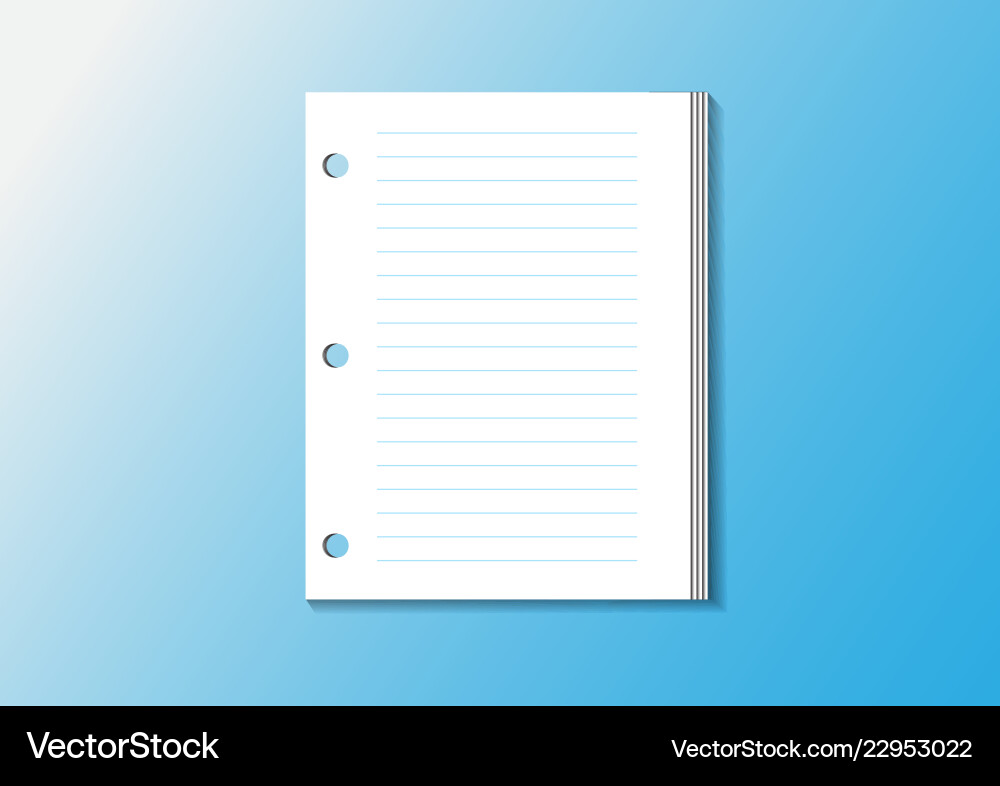 Note paper memo with line post Note paper memo with line post vector image