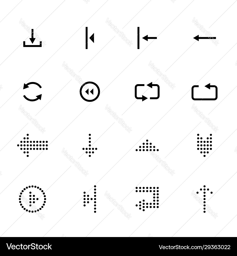 Schwarze Pfeile Symbol gesetzt Zeiger für die Navigation Schwarze Pfeile Symbol gesetzt Zeiger für die Navigation vektorbild