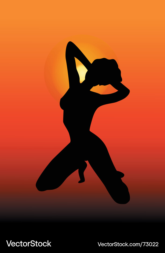 Sultry Silhouette Vector Image