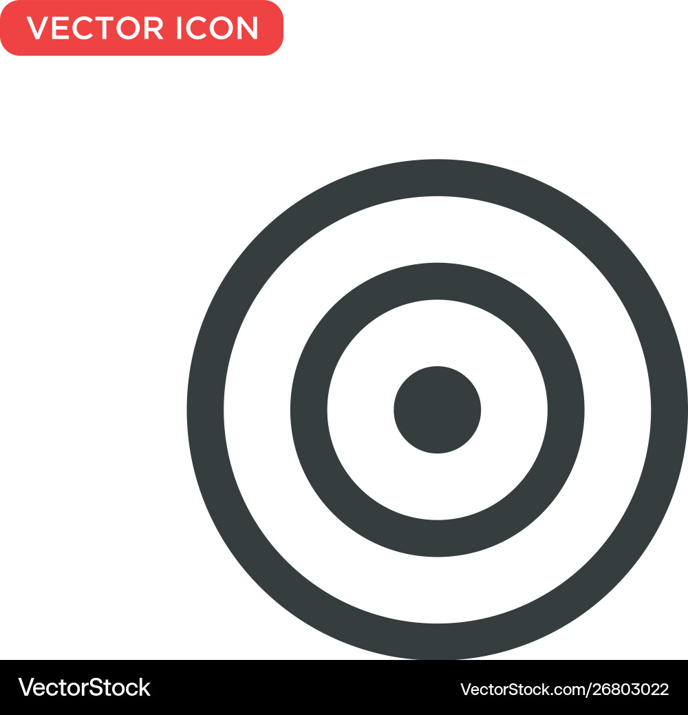 Target icon design Vector Image