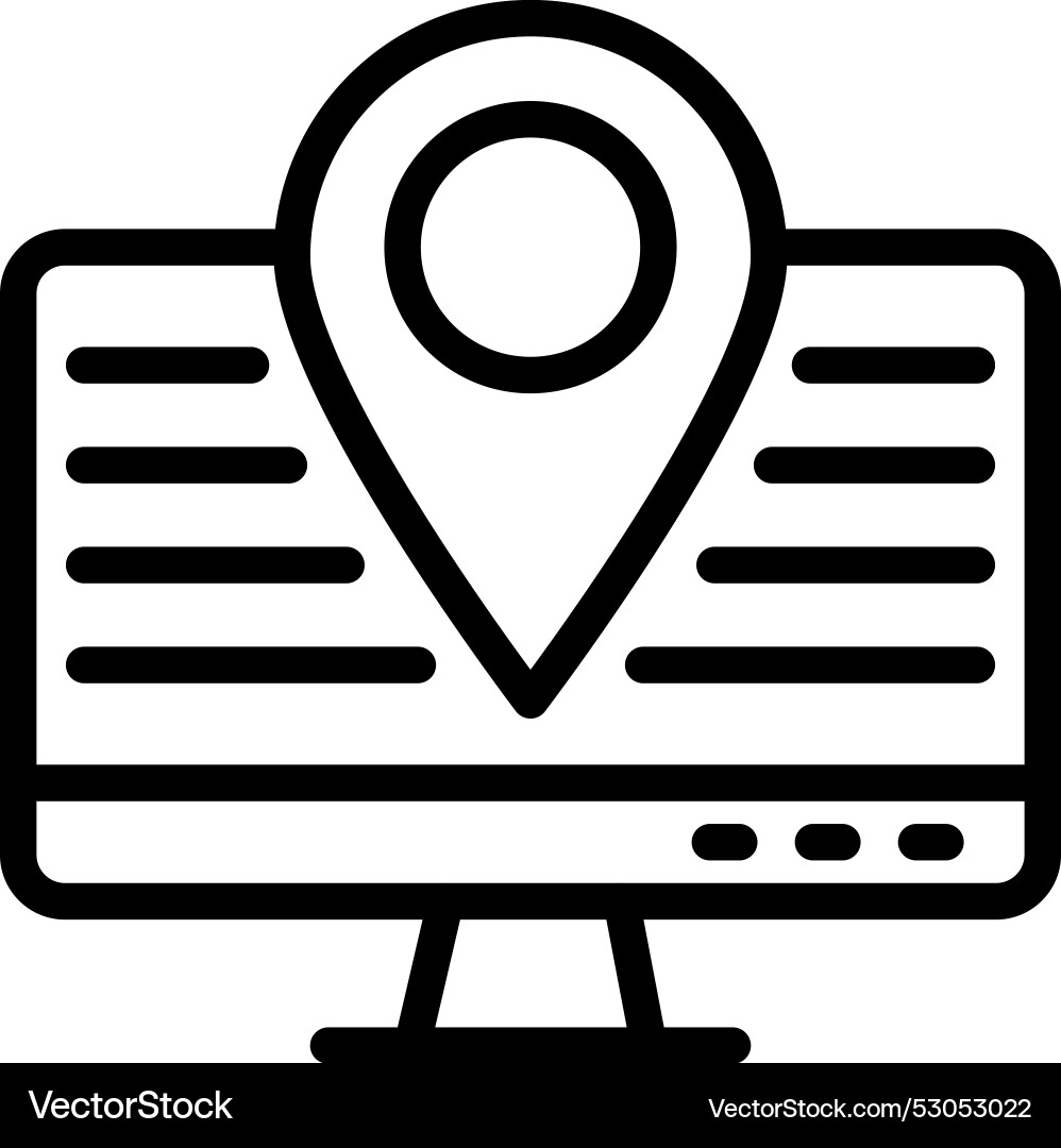 Tracking icon design Vector Image