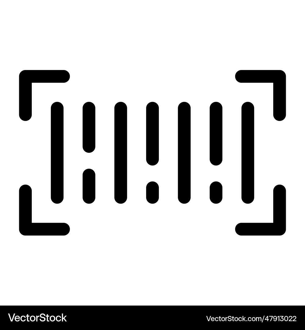 Used of barcode in multiple digital task Vector Image