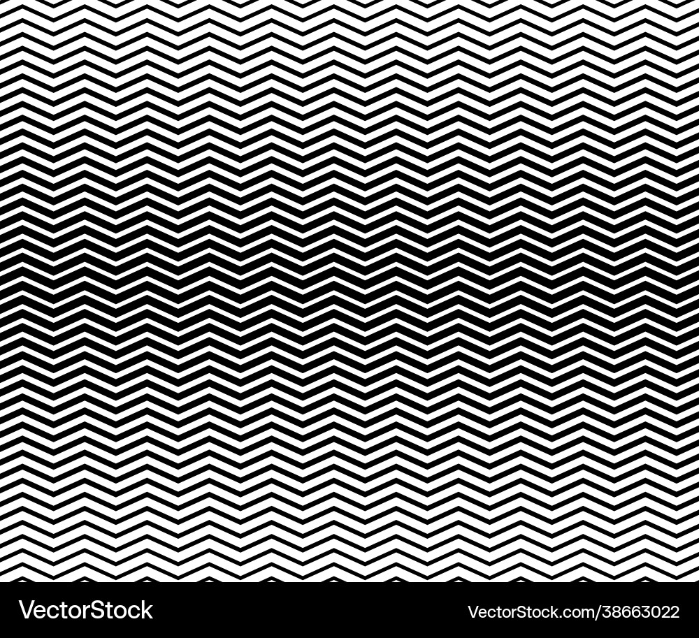 Wave zigzag lines pattern black wavy line Wave zigzag lines pattern black wavy line vector image