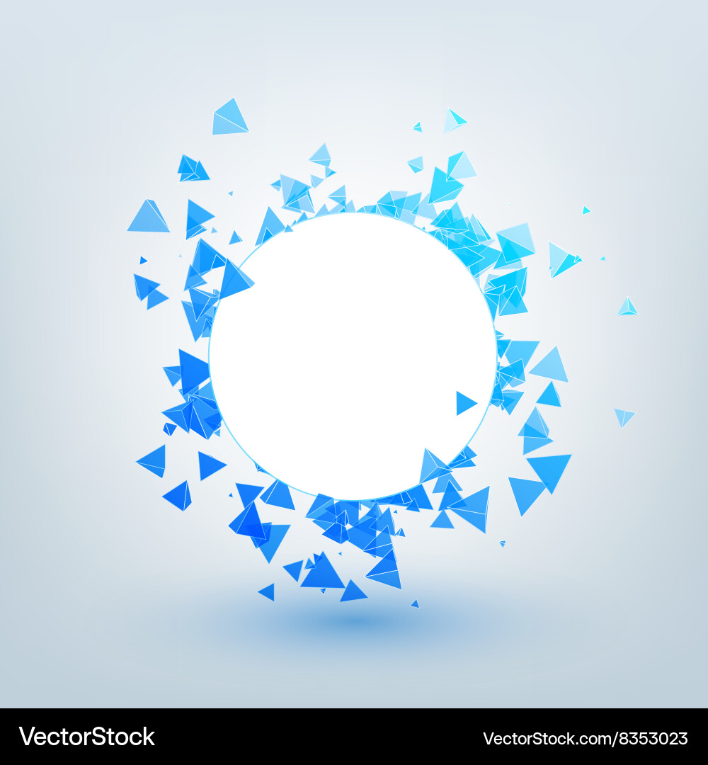Abstract background with triangles vector image