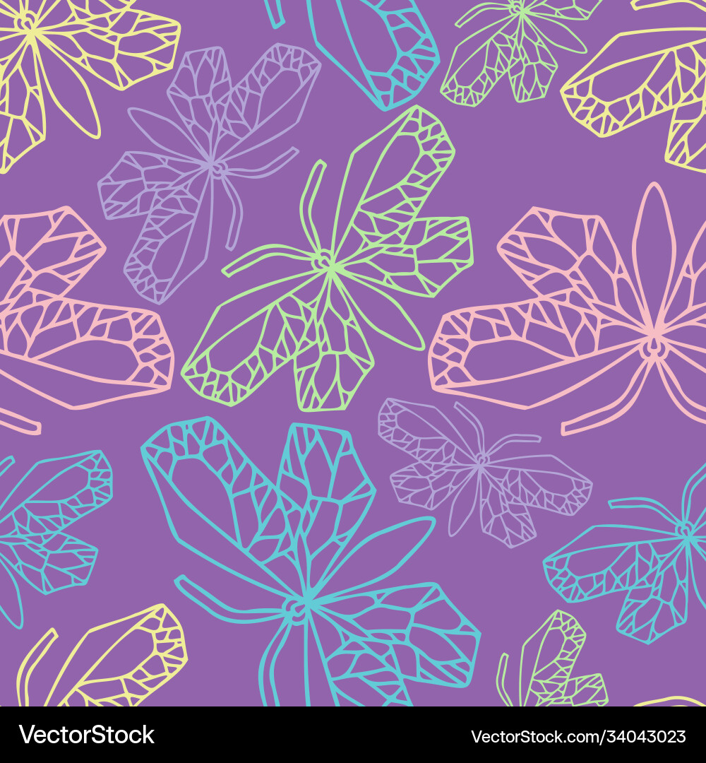 Abstract seamless pattern lined design Vector Image
