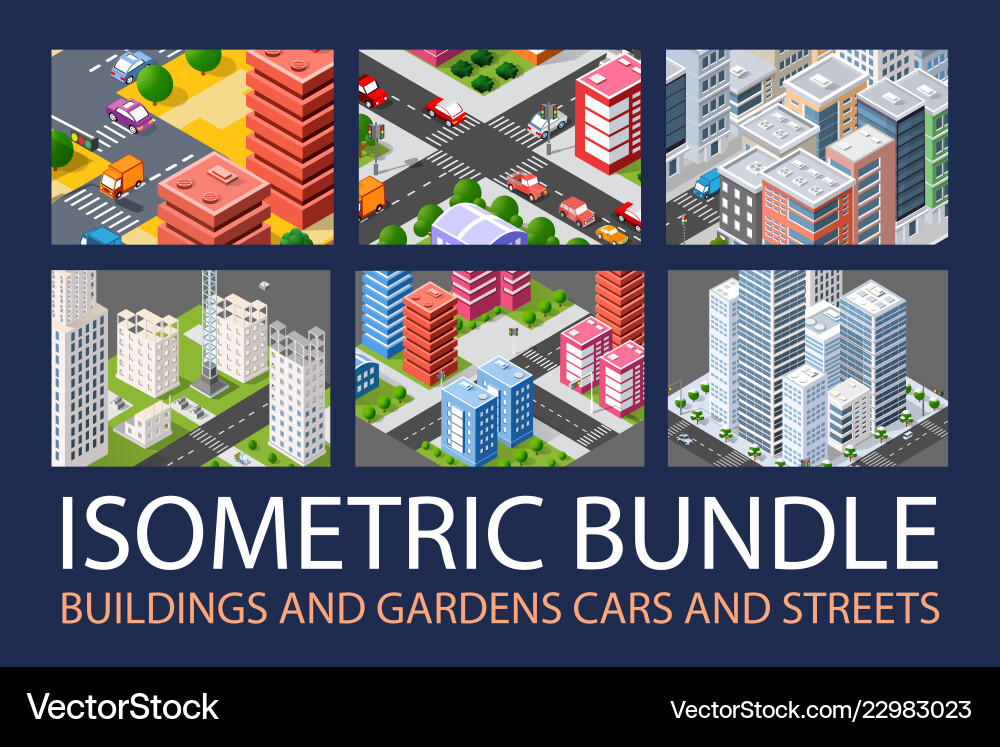 Bundle set infrastructure Bundle set infrastructure vector image