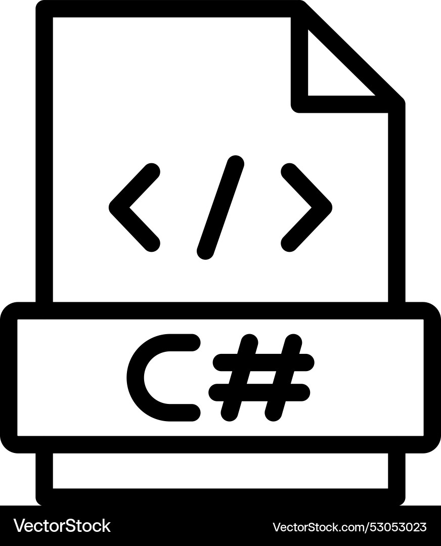 C sharp icon design Vector Image