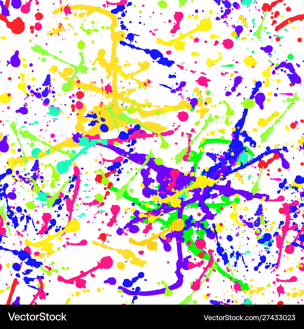 Colorful Splatter Pattern Vector Image