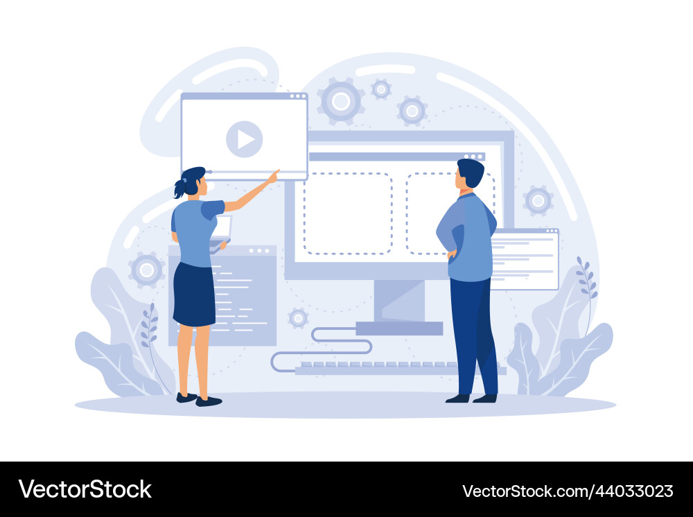 Content creating articles text writing vector image