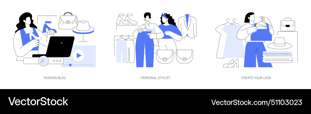 Create your own look isolated cartoon Vector Image