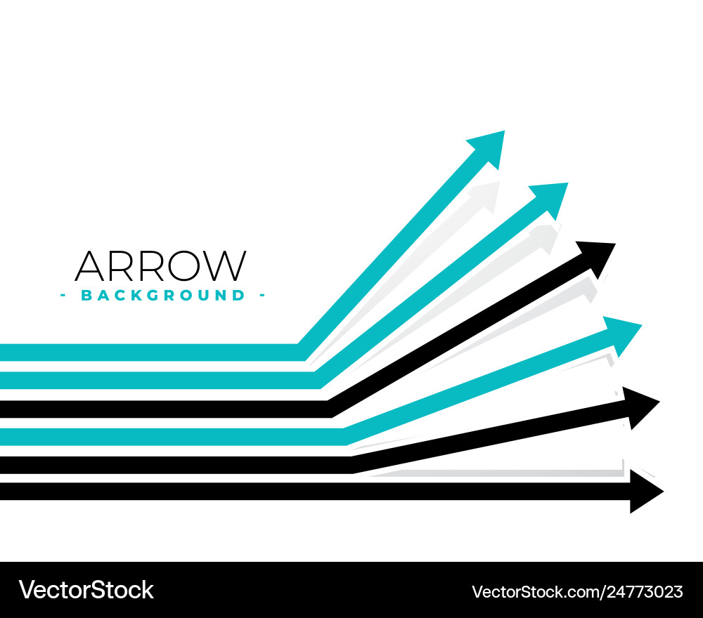 Forward moving arrows background design Vector Image