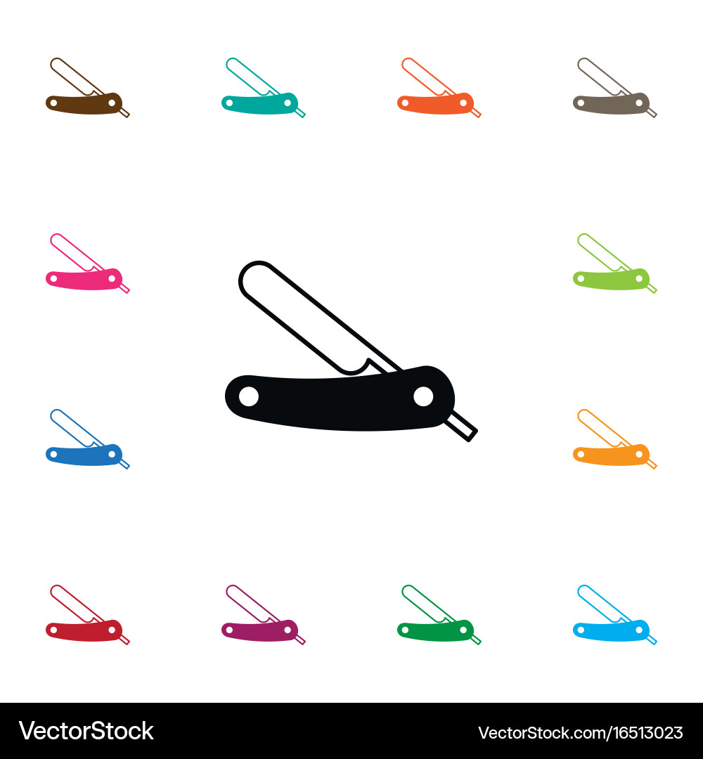 Isolated sharp icon shaving element can Vector Image