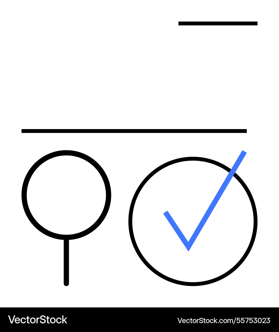 Minimal search and selection concept Minimal search and selection concept Vector Image