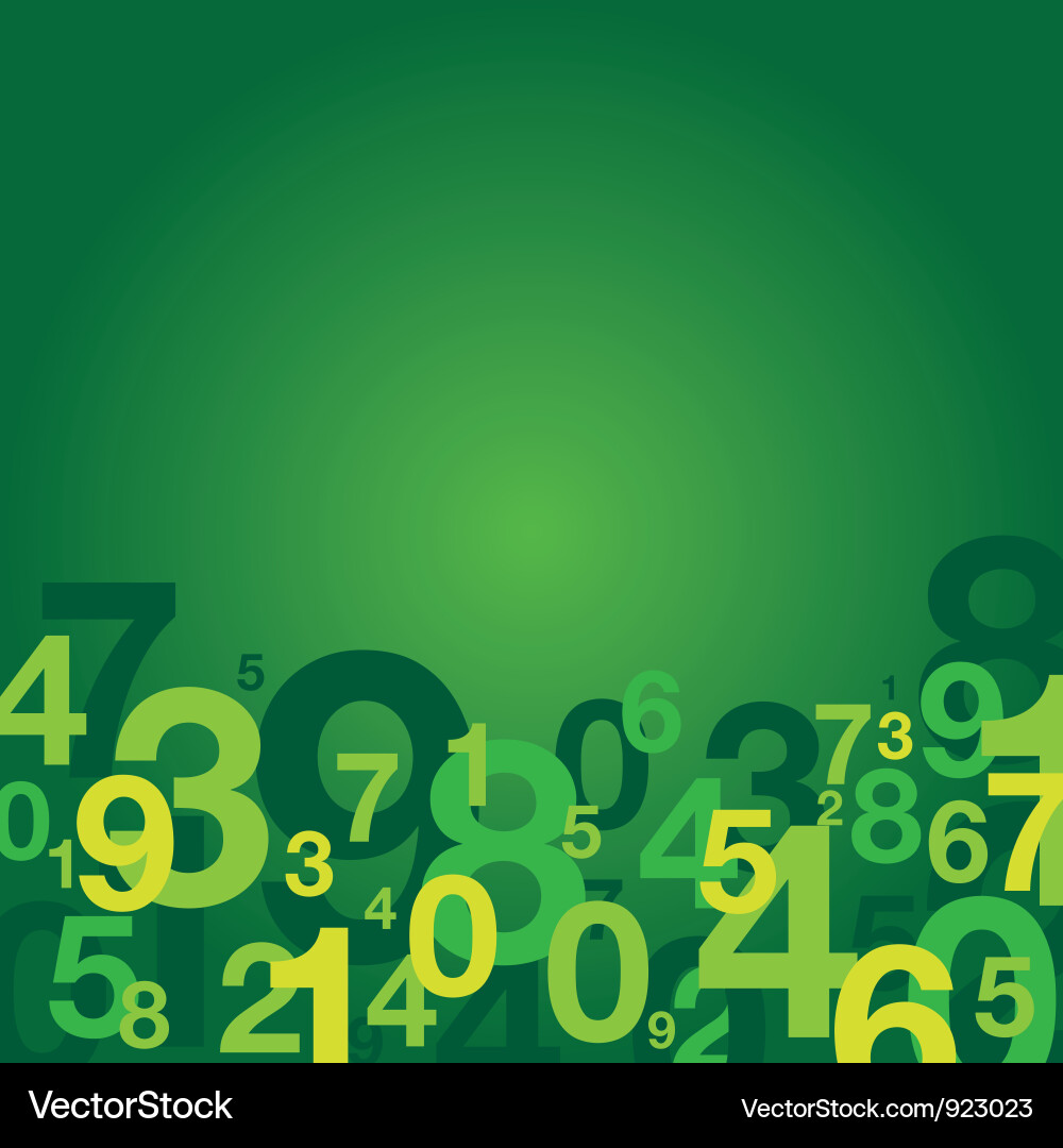 Number Background - Mathematical Vector Image