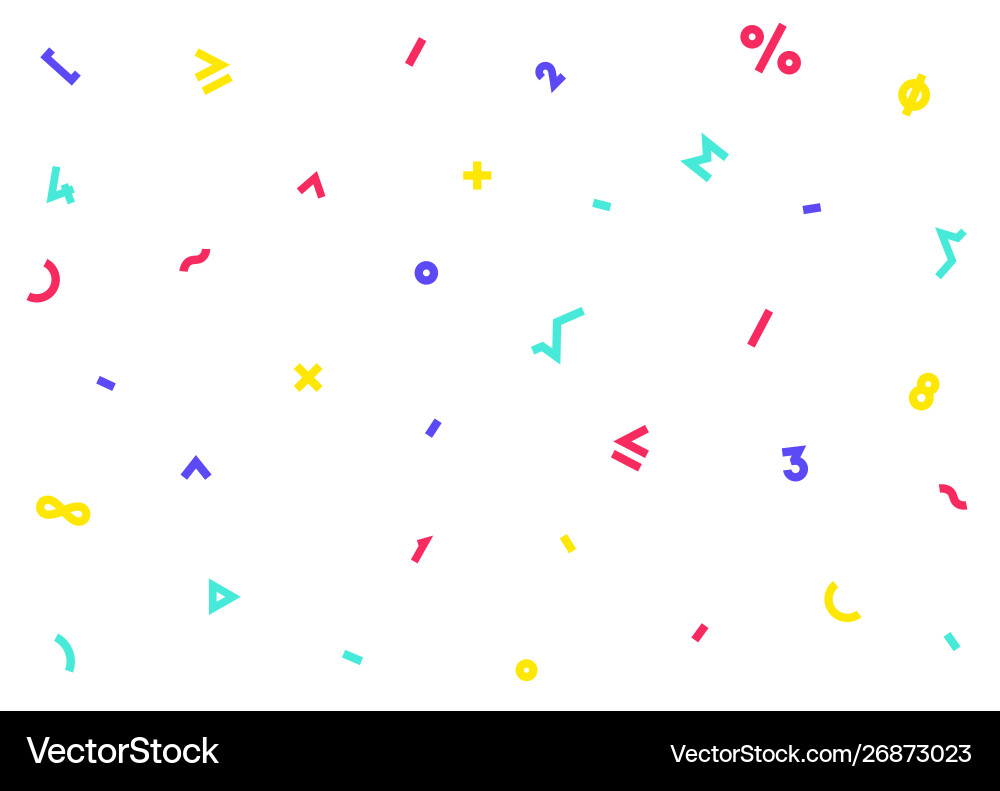Pattern on topic mathematics vector image