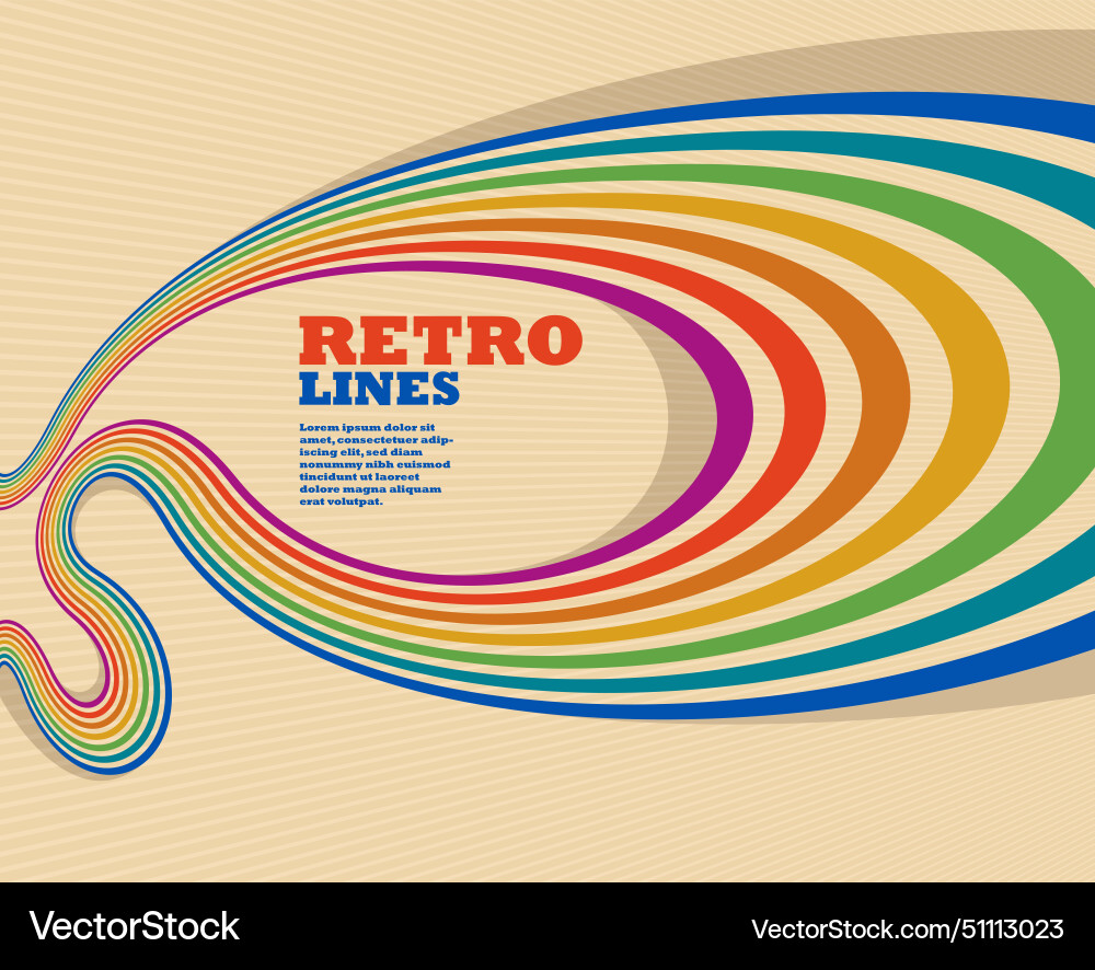 Retro lines abstract background 3d dimensional Retro lines abstract background 3d dimensional vector image