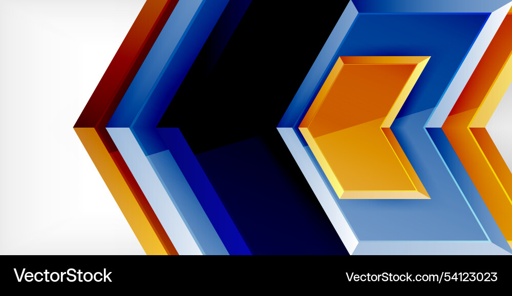Technology dynamic arrow geometric background Technology dynamic arrow geometric background Vector Image