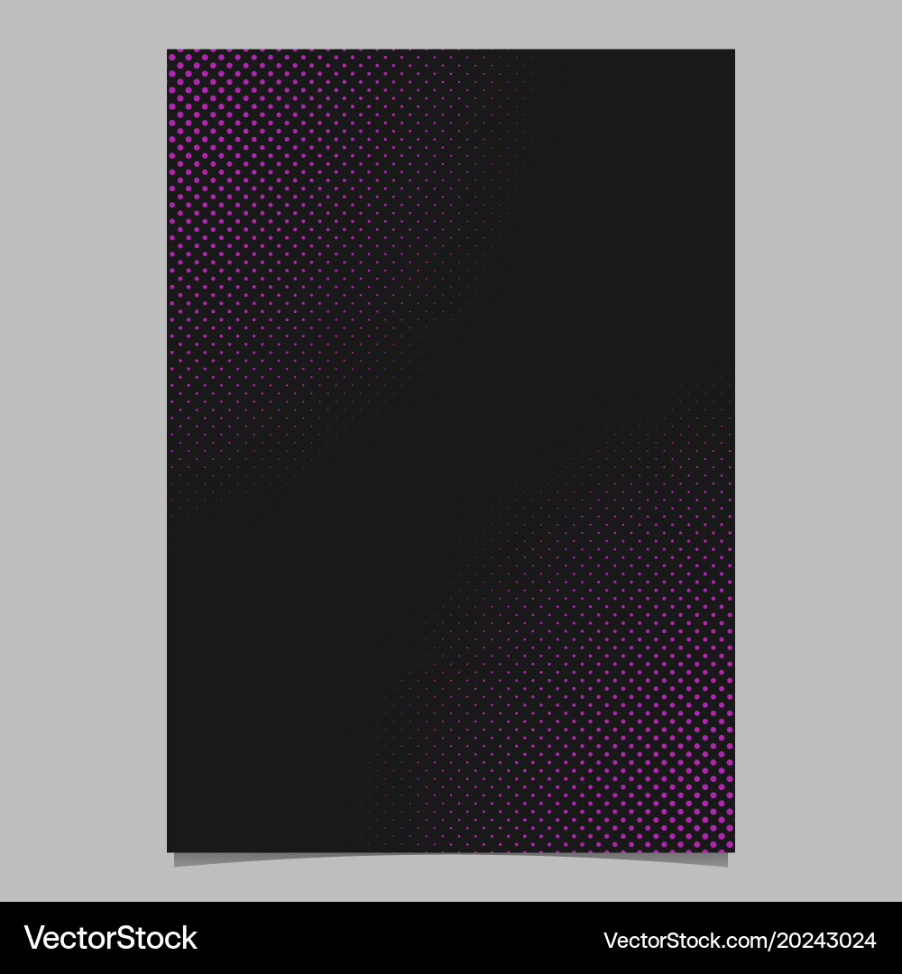 Abstract halftone dot pattern page template vector image