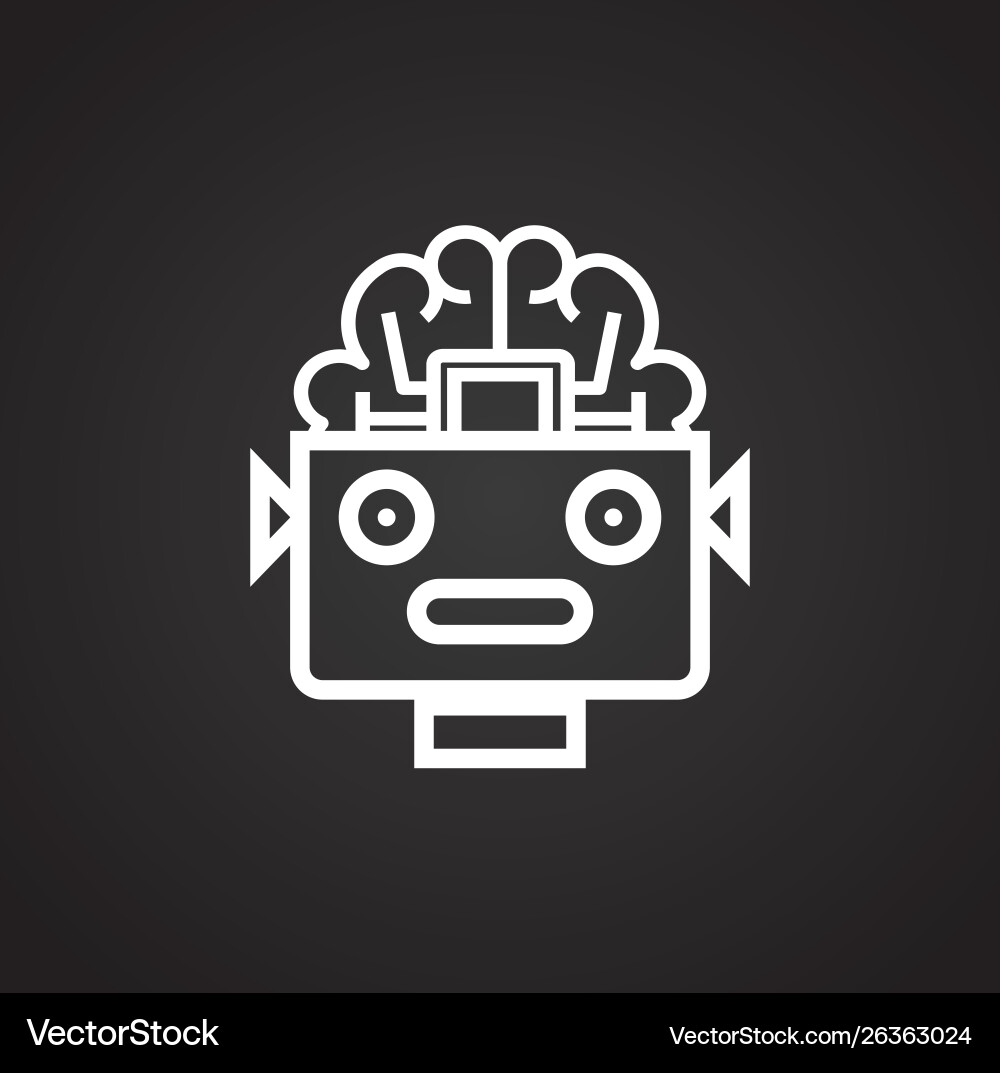 Ai icon on background for graphic and web design Ai icon on background for graphic and web design vector image