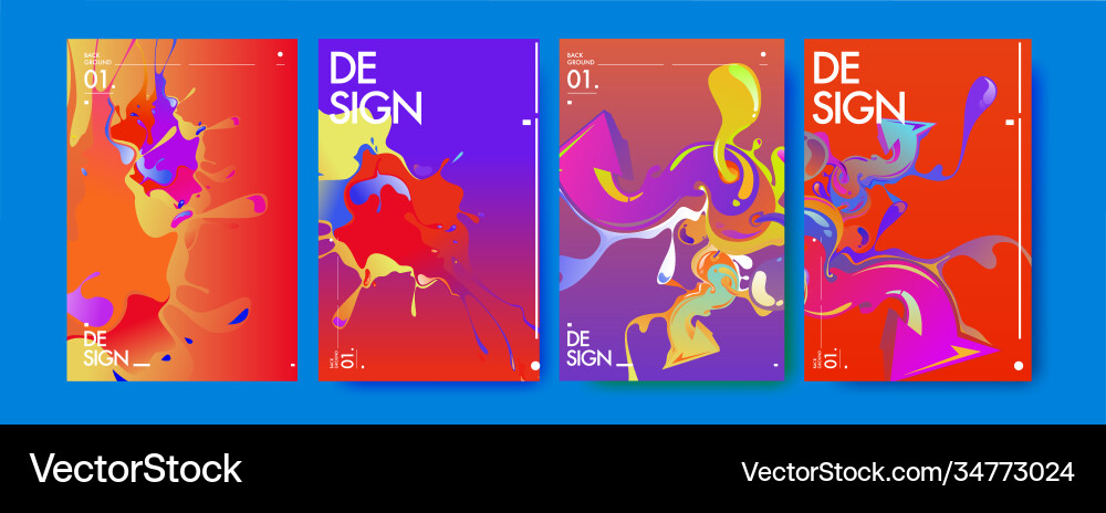 Colorful abstract fluid gradient pattern Colorful abstract fluid gradient pattern vector image