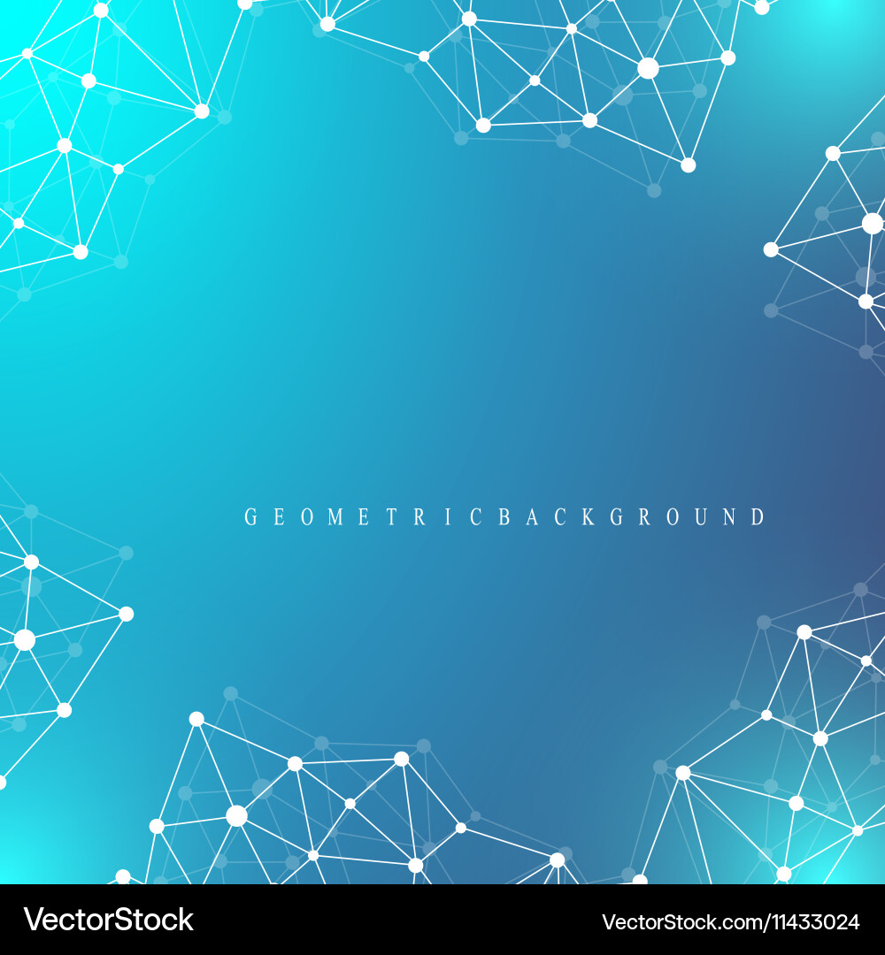 Connected Network Abstract Background vector image