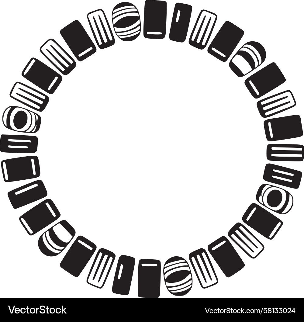 Geometric Tile Circle Pattern Vector Image