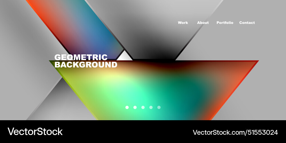 Gradient triangle geometric minimal wallpaper Vector Image