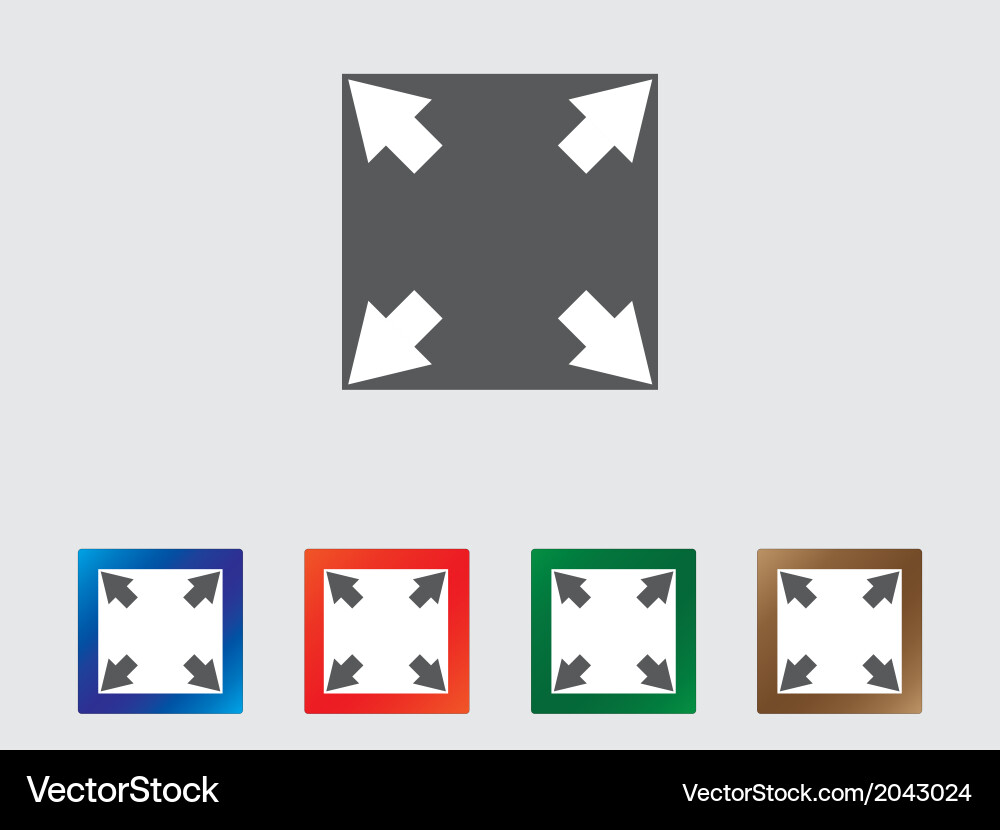 Icon Resize Toolkit vector image