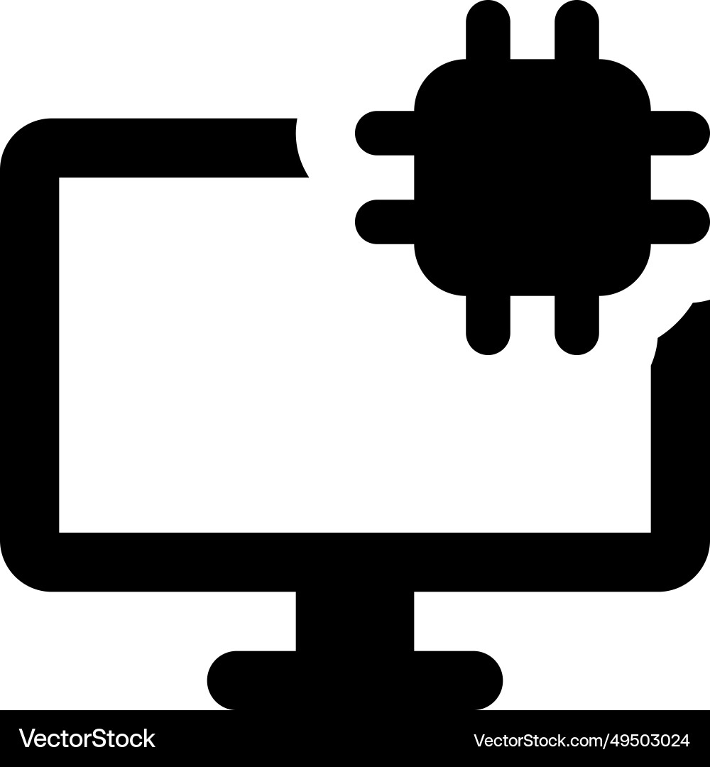 Microchip an essential component of computer Vector Image