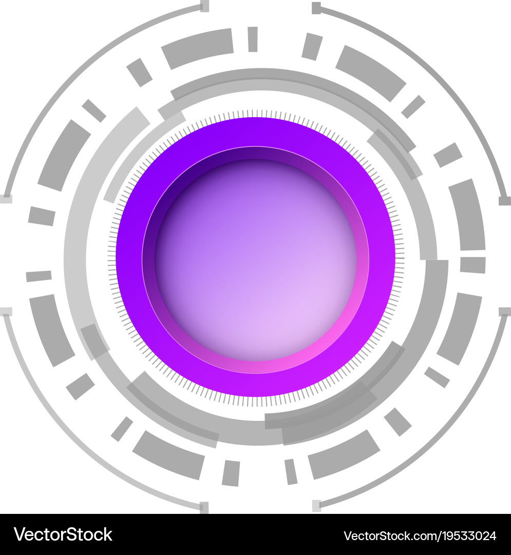 Modern futuristic user interface design concept vector image