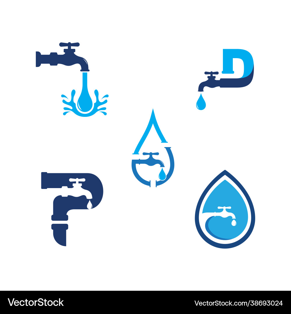 Plumbing logo icon design Plumbing logo icon design vector image