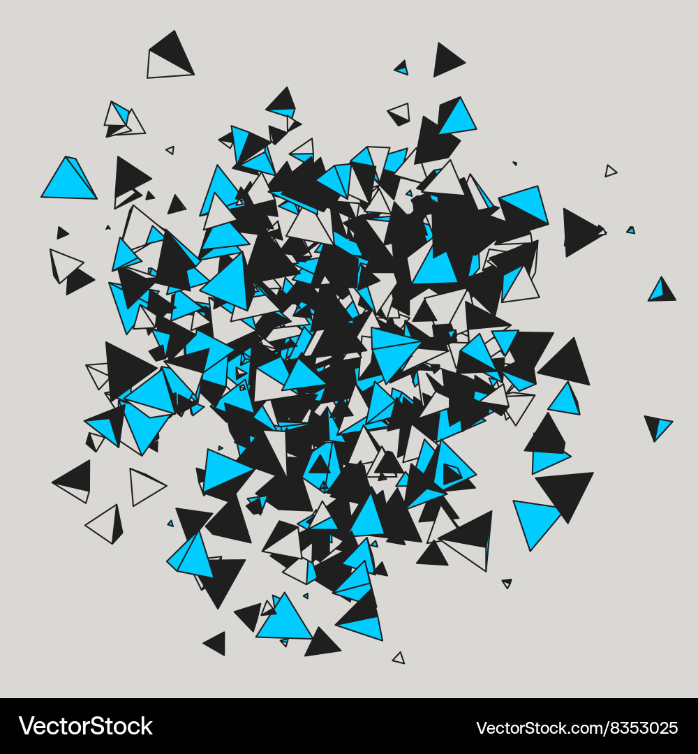 Abstract background with triangles vector image
