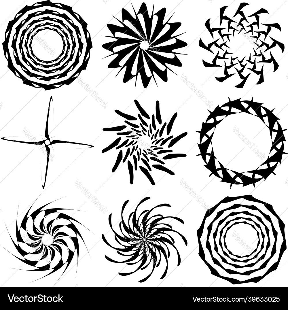 Abstract circular drawing amorphous nonfigurative Abstract circular drawing amorphous nonfigurative vector image