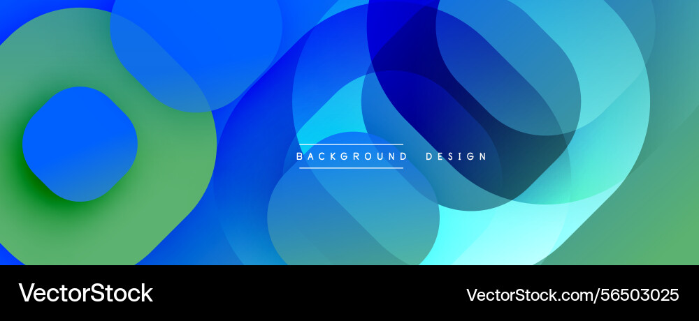 Abstract colorful overlapping circles create Vector Image