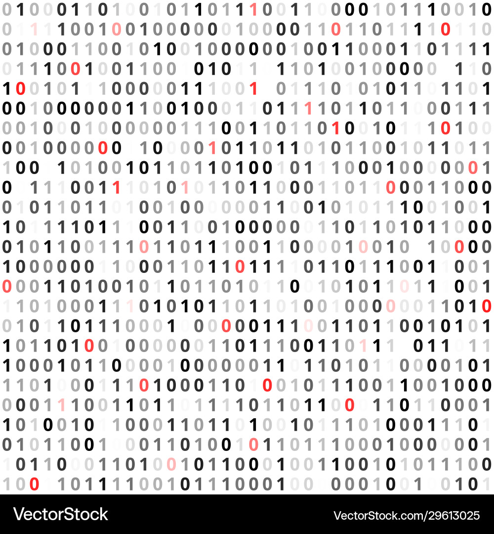 Binary Code Screen vector image