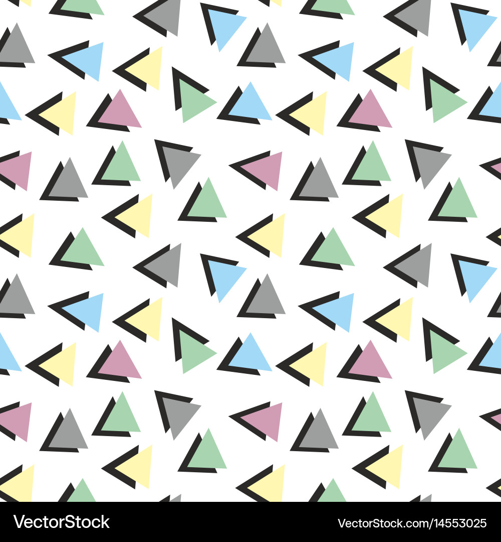 Colorful abstract pattern with triangles vector image