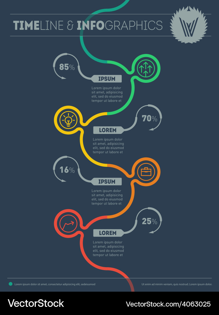 Elements for data visualization diagram vector image