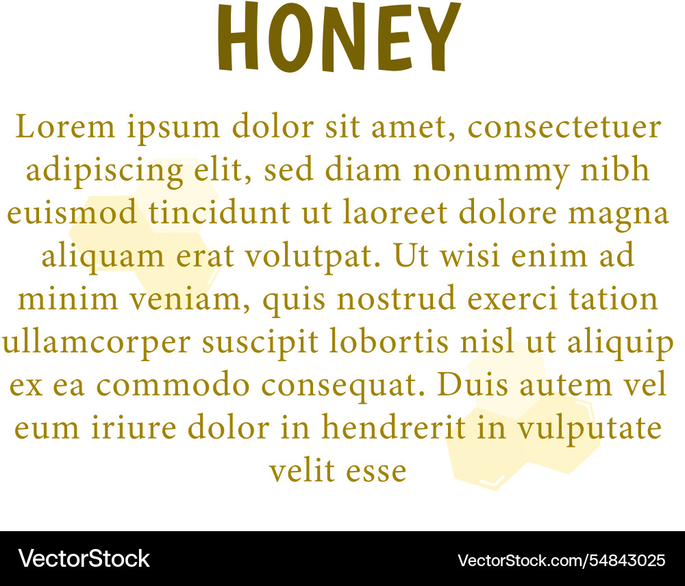 Honey beehive background hexagon pattern Honey beehive background hexagon pattern vector image
