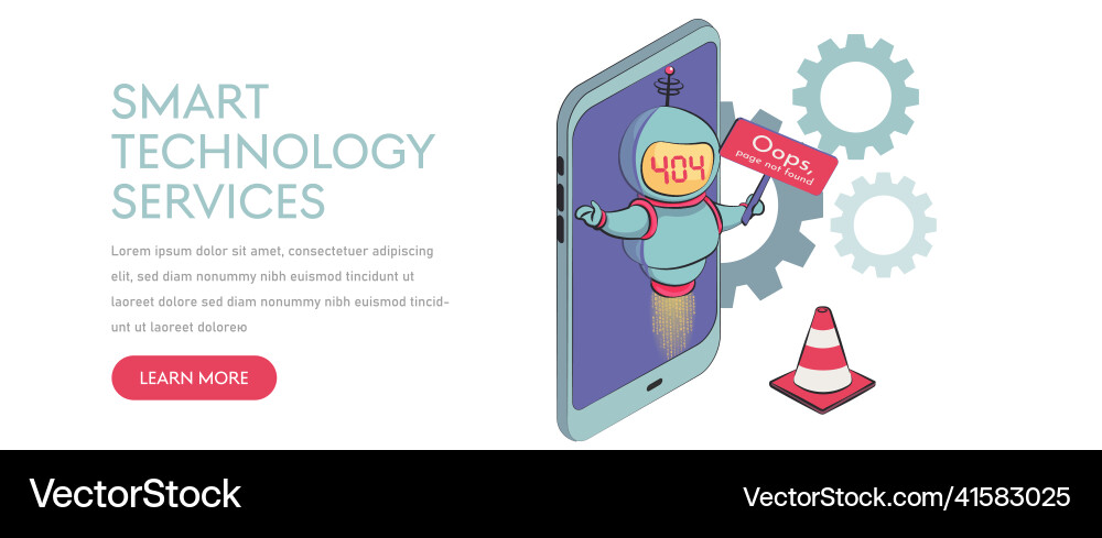 Oops page 404 text not found virtual assistant Oops page 404 text not found virtual assistant vector image