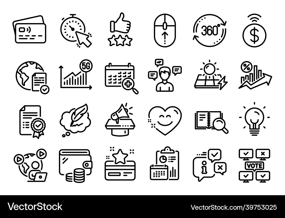 Set of timer full rotation and online Set of timer full rotation and online vector image