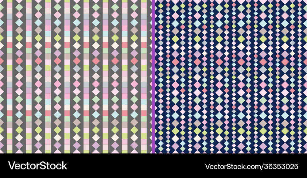 Set seamless patterns Vector Image