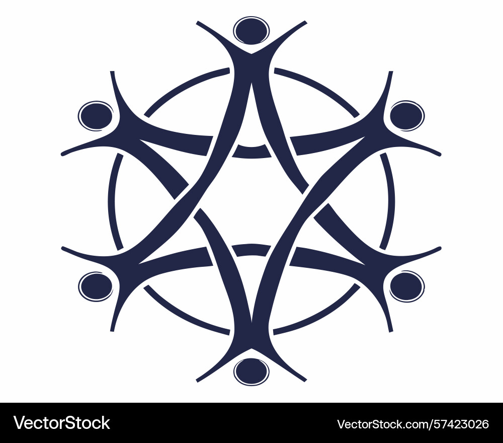 Abstract representing community connection unity Abstract representing community connection unity vector image