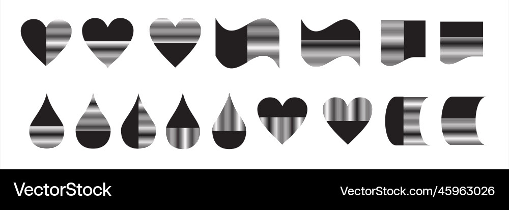 Basic pattern shape elements Basic pattern shape elements vector image