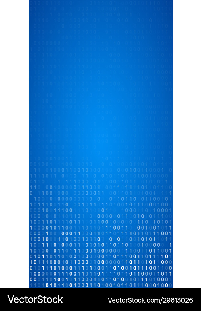 Binary Code Screen Gradient vector image