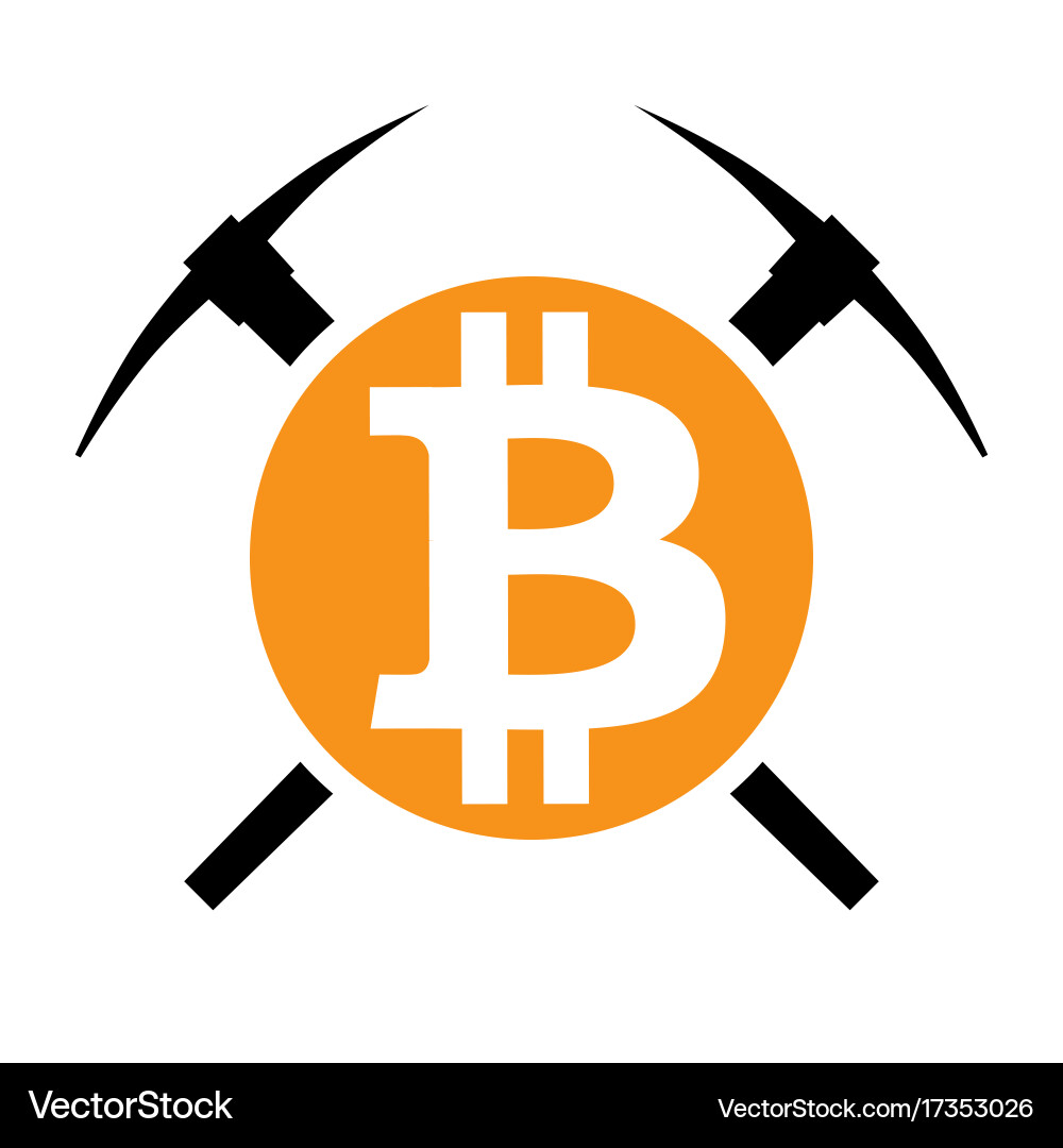 Bitcoin Mining Icon (17353026) – Royalty-Free Vector | VectorStock