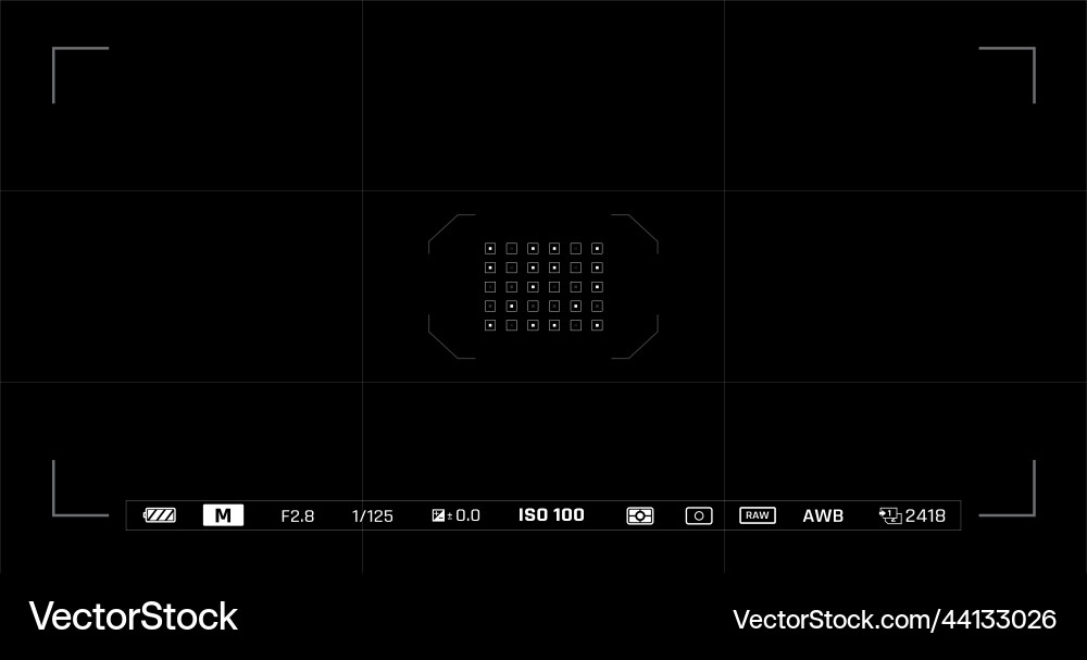 Camera user interface 007 Camera user interface 007 vector image