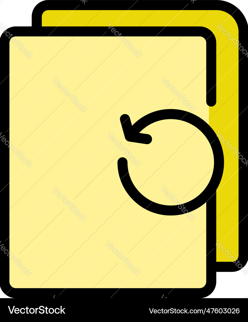 Files backup icon flat vector image